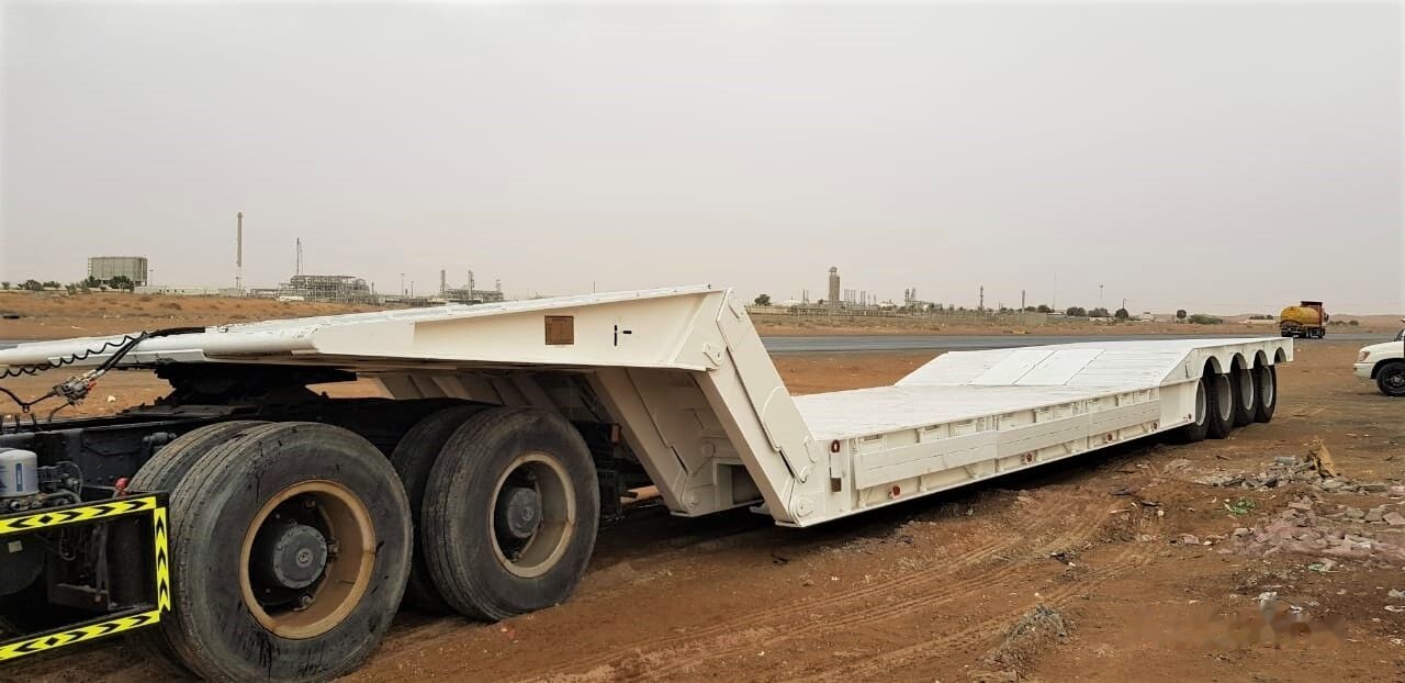 AME 120 Ton 4 Axle Front Loading Lowbed Semi-Trailer - Puspiekabe zema profila platforma: foto 2 AME 120 Ton 4 Axle Front Loading Lowbed Semi-Trailer - Puspiekabe zema profila platforma: foto 2
