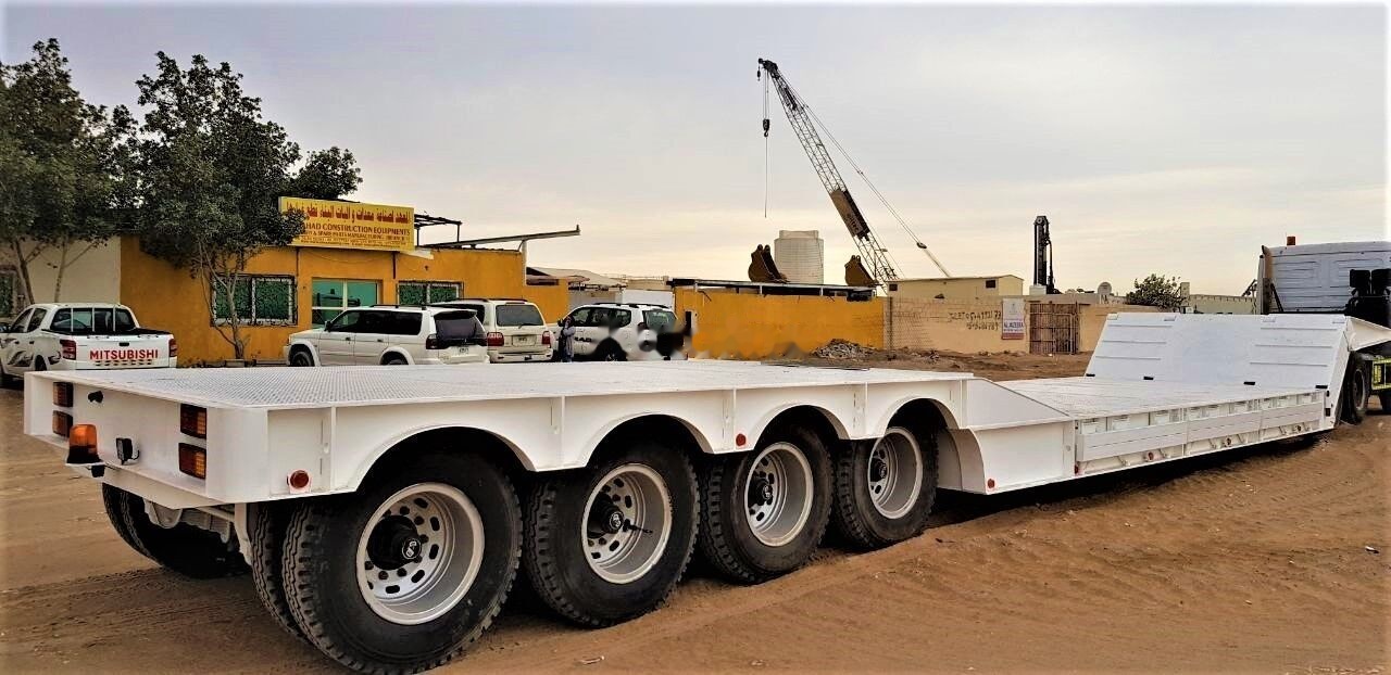 AME 120 Ton 4 Axle Front Loading Lowbed Semi-Trailer - Puspiekabe zema profila platforma: foto 3 AME 120 Ton 4 Axle Front Loading Lowbed Semi-Trailer - Puspiekabe zema profila platforma: foto 3