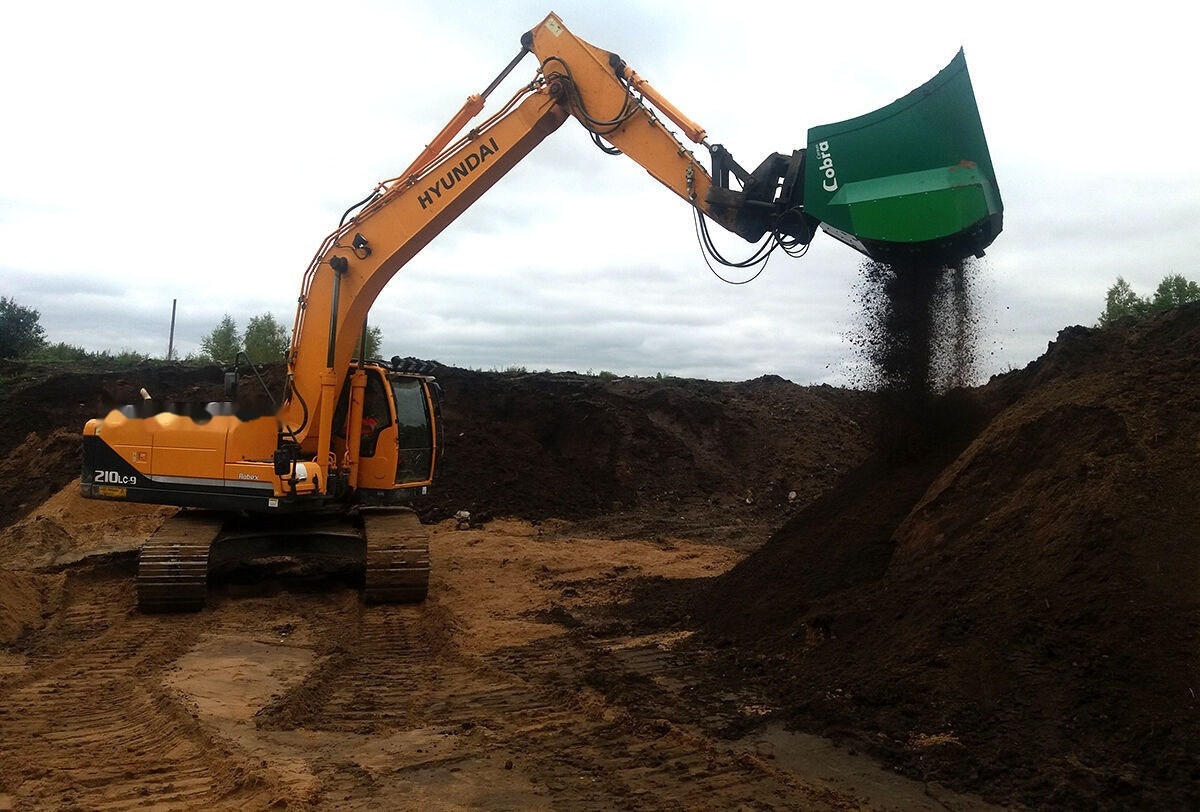 Jaunā Šķirošanas kauss - Ekskavators AME Screener Crusher Bucket: foto 9