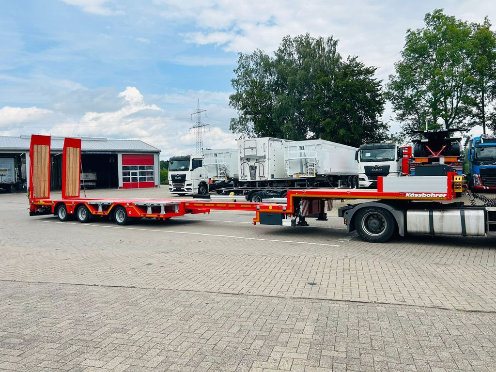 Kässbohrer KSLA RJ Mega Jumbo Tieflader mit Radmulden tele - Puspiekabe zema profila platforma: foto 1 Kässbohrer KSLA RJ Mega Jumbo Tieflader mit Radmulden tele - Puspiekabe zema profila platforma: foto 1