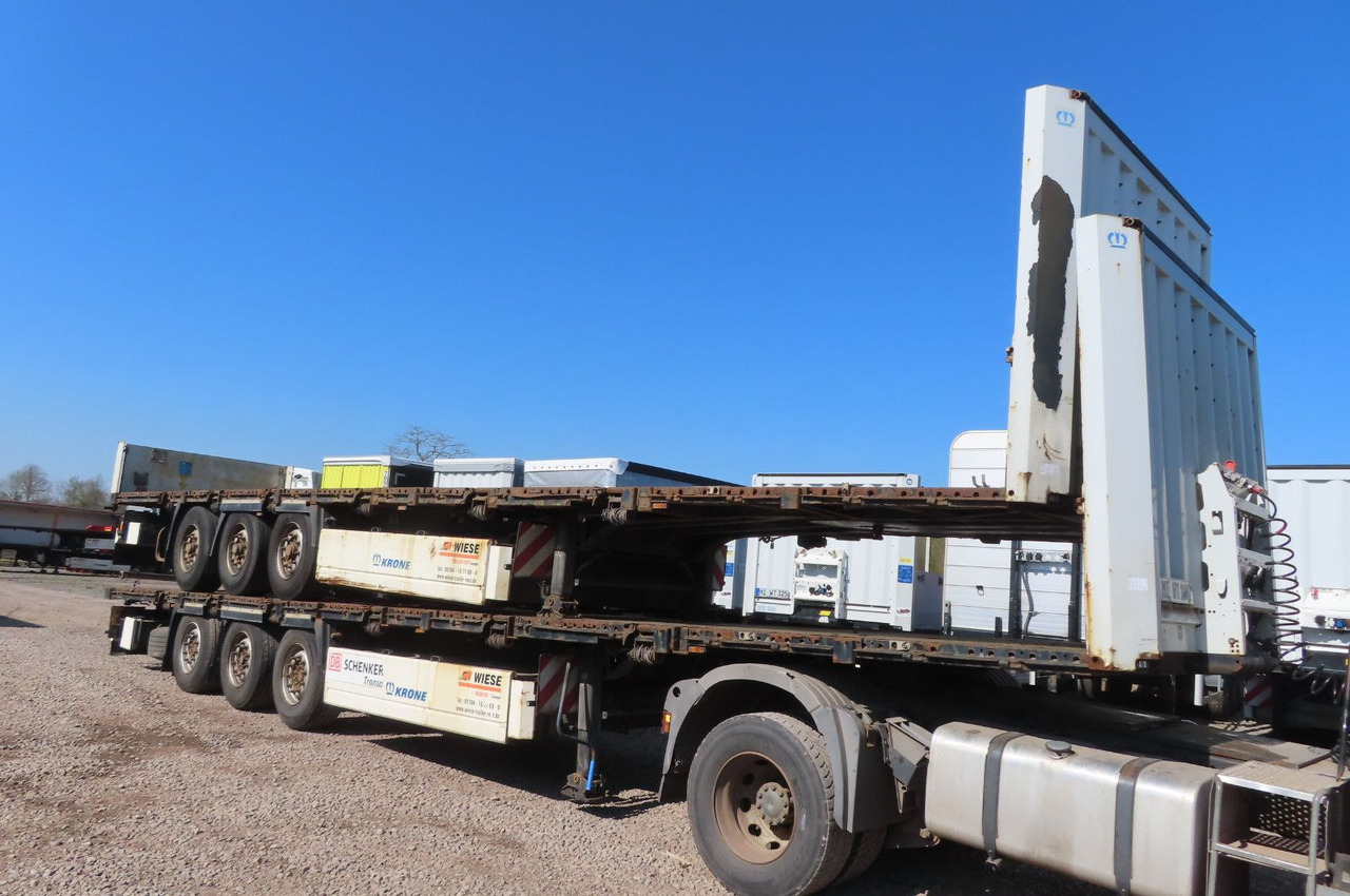 Krone Stahlmattenauflieger mit Bordwände - Bortu puspiekabe/ Platforma: foto 1 Krone Stahlmattenauflieger mit Bordwände - Bortu puspiekabe/ Platforma: foto 1