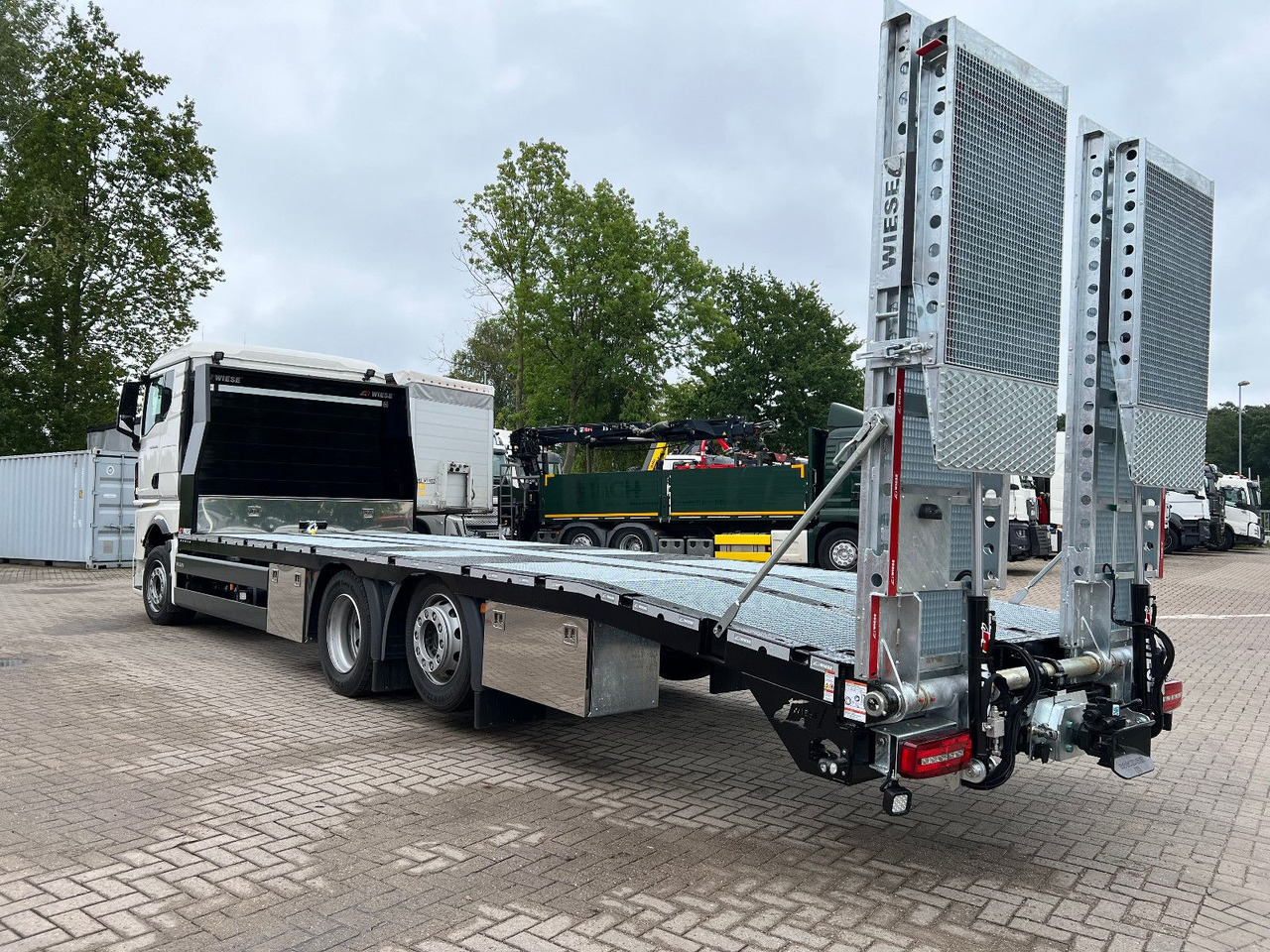 Auto evakuators MAN Baumaschinen-  Arbeitsbühnentransporter Rampen: foto 7