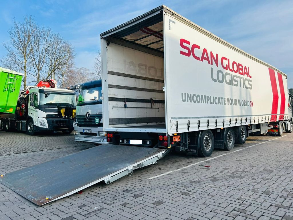 Bortu puspiekabe/ Platforma Mega Gabelstaplertransporter Ladebordwand9t: foto 8