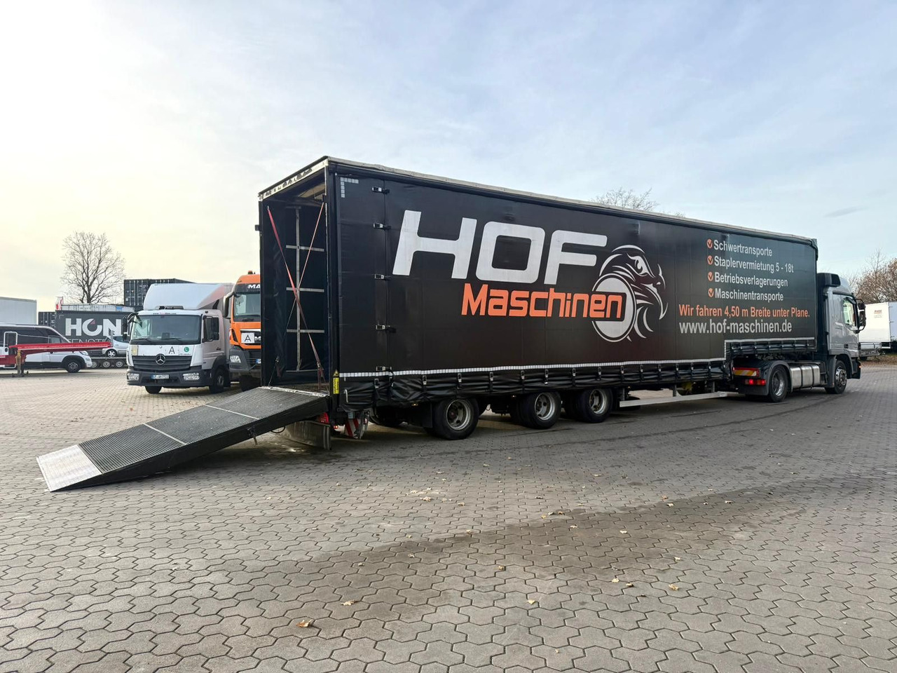 Puspiekabe zema profila platforma Wiese 3-Achs Stufen Sattel mit Auffahrrampe 25T: foto 10 Puspiekabe zema profila platforma Wiese 3-Achs Stufen Sattel mit Auffahrrampe 25T: foto 10