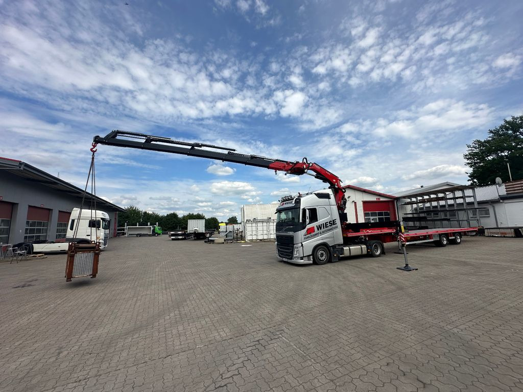 Wiese Stufensattel Tieflader mit Kran Fassi F545 Wiese Stufensattel Tieflader mit Kran Fassi F545 - Bortu puspiekabe/ Platforma: foto 3 Wiese Stufensattel Tieflader mit Kran Fassi F545 Wiese Stufensattel Tieflader mit Kran Fassi F545 - Bortu puspiekabe/ Platforma: foto 3
