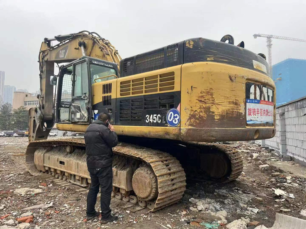 CATERPILLAR CAT-345C - Kāpurķēžu ekskavators: foto 1 CATERPILLAR CAT-345C - Kāpurķēžu ekskavators: foto 1