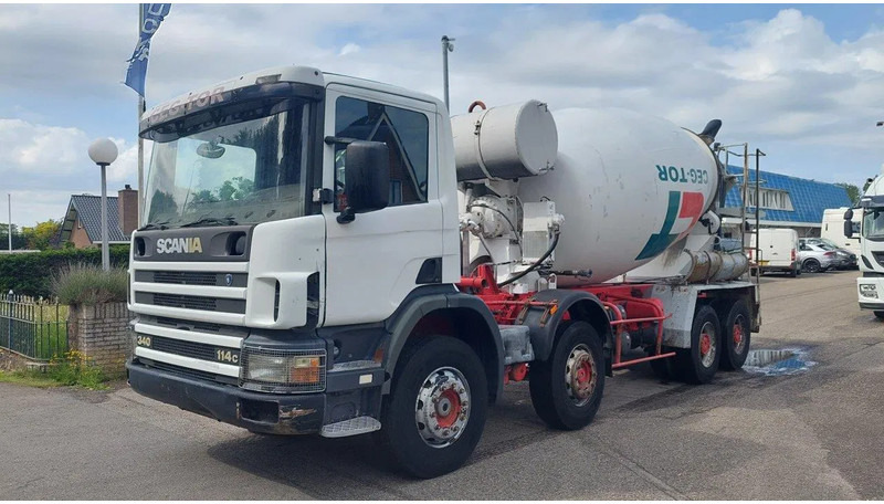 Scania P114-340 8x4 Mixer Full Steel Spring - Betonvedējs: foto 1 Scania P114-340 8x4 Mixer Full Steel Spring - Betonvedējs: foto 1