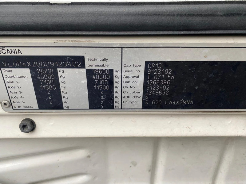 Scania R620-V8 RETARDER AIRCO OPTICRUISE V8 620 HP - Vilcējs: foto 5 Scania R620-V8 RETARDER AIRCO OPTICRUISE V8 620 HP - Vilcējs: foto 5