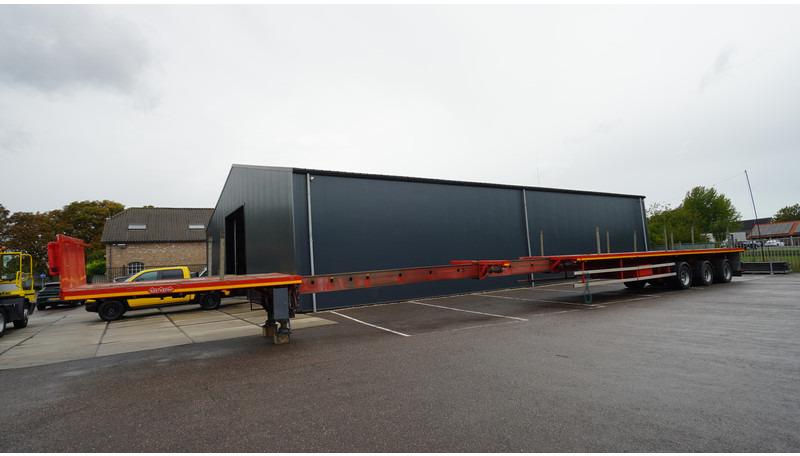 Nooteboom 3 AXLE FLATBED 3X EXTENDABLE TRAILER 43.95mtr TOTAL LENGHT - Bortu puspiekabe/ Platforma: foto 1 Nooteboom 3 AXLE FLATBED 3X EXTENDABLE TRAILER 43.95mtr TOTAL LENGHT - Bortu puspiekabe/ Platforma: foto 1