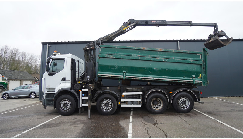 Renault PREMIUM 380 DXI 8X2/6 2 SIDE TIPPER WITH PLFINGER Q 170 Z CRANE.278.200KM - Kravas auto ar manipulatoru: foto 2 Renault PREMIUM 380 DXI 8X2/6 2 SIDE TIPPER WITH PLFINGER Q 170 Z CRANE.278.200KM - Kravas auto ar manipulatoru: foto 2