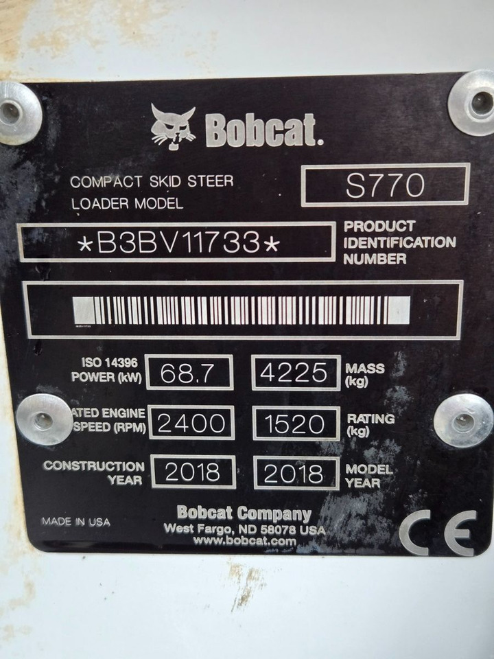 Bobcat S 770 - Riteņu iekrāvējs: foto 3 Bobcat S 770 - Riteņu iekrāvējs: foto 3