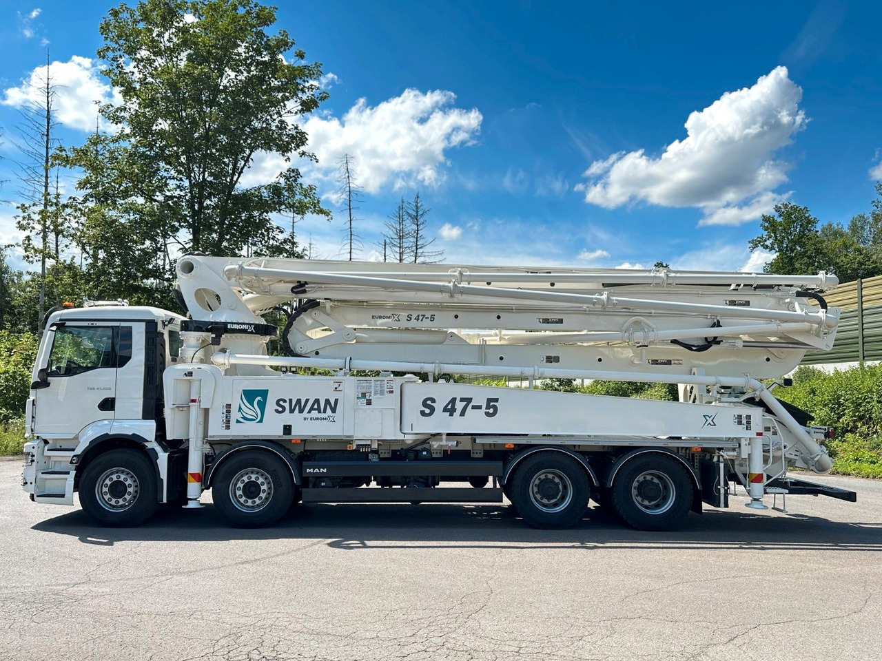 MAN TGS 41.520 8x4 SWAN TSP 47-5 160RZ ( 47m ) - Betonvedējs: foto 3 MAN TGS 41.520 8x4 SWAN TSP 47-5 160RZ ( 47m ) - Betonvedējs: foto 3