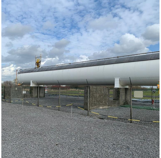 200m3 stationary gastank Gas, LPG, GPL, GAZ, Propane with Sun roof and appendages Used Tank ID 1.209 - Degvielas tvertne: foto 1 200m3 stationary gastank Gas, LPG, GPL, GAZ, Propane with Sun roof and appendages Used Tank ID 1.209 - Degvielas tvertne: foto 1