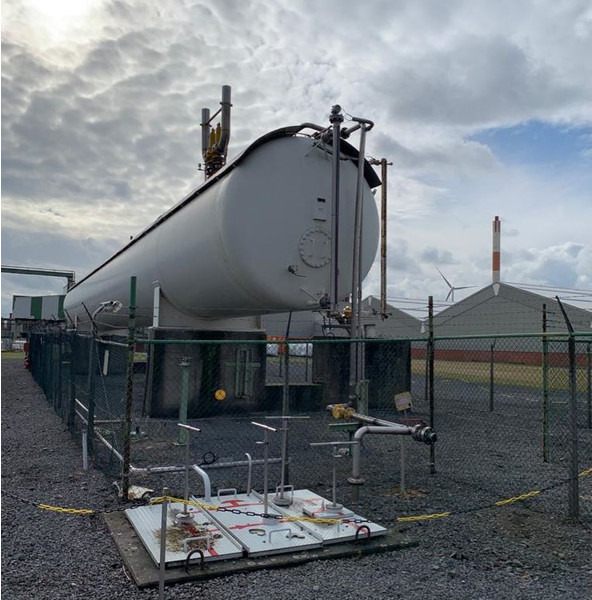 200m3 stationary gastank Gas, LPG, GPL, GAZ, Propane with Sun roof and appendages Used Tank ID 1.209 - Degvielas tvertne: foto 2 200m3 stationary gastank Gas, LPG, GPL, GAZ, Propane with Sun roof and appendages Used Tank ID 1.209 - Degvielas tvertne: foto 2