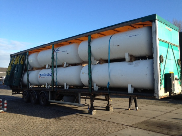 5000 L (2,5 ton) Gastank on trailer -Gas, Gaz, LPG, GPL, Propane, Butane tanks aboveground working pressure 15.6 bar Used tanks-Also available per single piece ID 1.005 - Degvielas tvertne - Kravas automašīna: foto 1 5000 L (2,5 ton) Gastank on trailer -Gas, Gaz, LPG, GPL, Propane, Butane tanks aboveground working pressure 15.6 bar Used tanks-Also available per single piece ID 1.005 - Degvielas tvertne - Kravas automašīna: foto 1