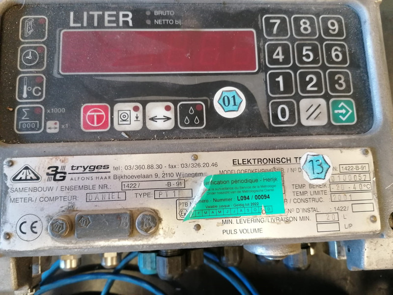 Used complete set Flowmeter set Alfons Haar type PT1 LPG , GPL - Celtniecības tehnika: foto 1 Used complete set Flowmeter set Alfons Haar type PT1 LPG , GPL - Celtniecības tehnika: foto 1