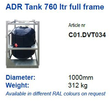 De Visser gastank New ADR LPG tank 760ltr Full Frame LPG, Gas, Gaz, Gastank Available in different RAL colours on request Gastank - Uzglabāšanas tvertne: foto 2 De Visser gastank New ADR LPG tank 760ltr Full Frame LPG, Gas, Gaz, Gastank Available in different RAL colours on request Gastank - Uzglabāšanas tvertne: foto 2