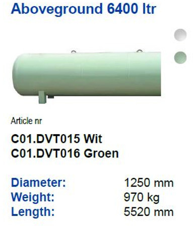 De Visser gastank Propaan/Butaan LPG tank 6400L (3,2 tons) Gas, Gaz, LPG Ø 1250 including tank fittings - Degvielas tvertne: foto 2 De Visser gastank Propaan/Butaan LPG tank 6400L (3,2 tons) Gas, Gaz, LPG Ø 1250 including tank fittings - Degvielas tvertne: foto 2