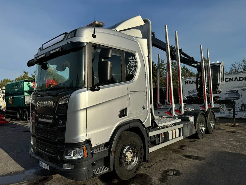 Scania R730 V8 6X4, Retarder,Timber-truck + Kesla, 2020 - Kokvedējs, Kravas auto ar manipulatoru: foto 3 Scania R730 V8 6X4, Retarder,Timber-truck + Kesla, 2020 - Kokvedējs, Kravas auto ar manipulatoru: foto 3
