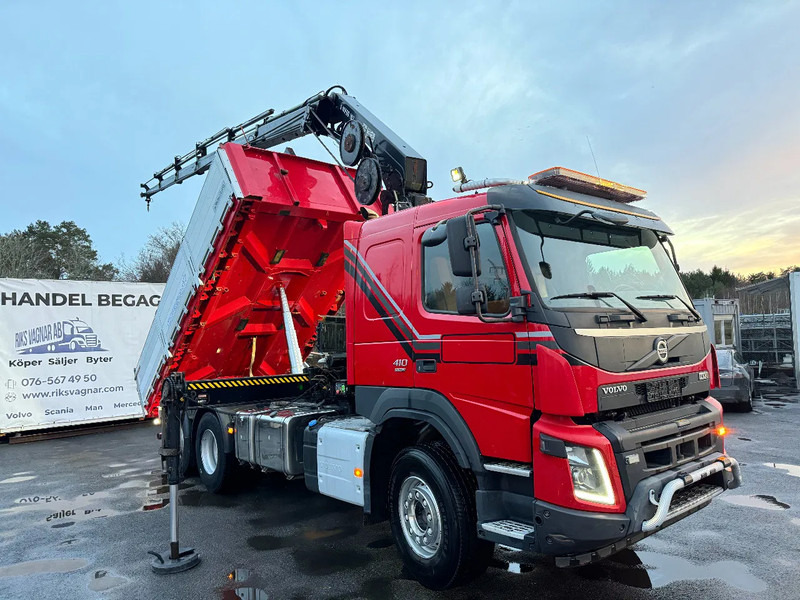 Volvo FMX 410 6x2*4, Tipper & Crane, 2015 - Kravas automašīna pašizgāzējs, Kravas auto ar manipulatoru: foto 1 Volvo FMX 410 6x2*4, Tipper & Crane, 2015 - Kravas automašīna pašizgāzējs, Kravas auto ar manipulatoru: foto 1