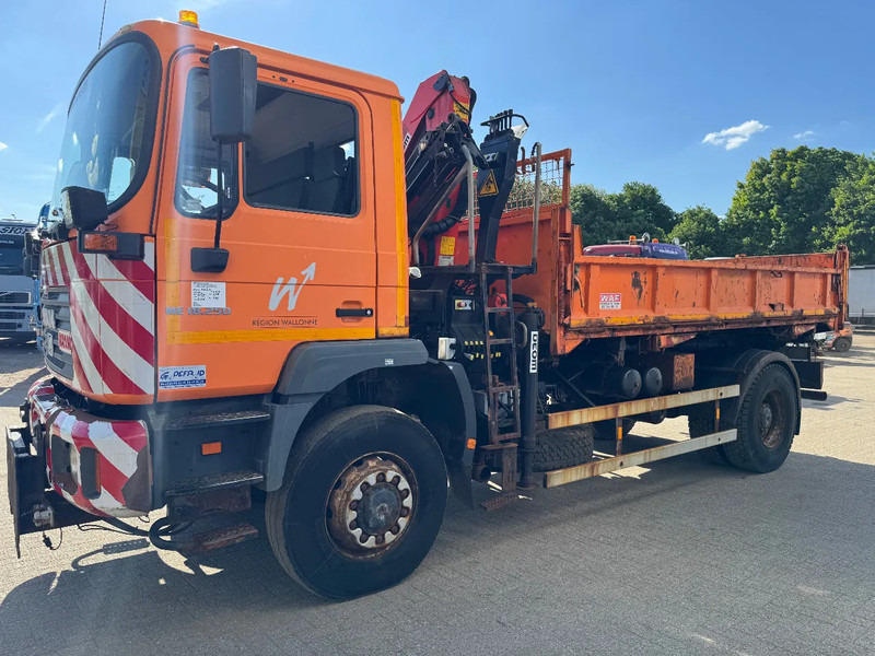 MAN ME18.250 **4x4-TIPPER+PALFINGER PK8500-BELGIAN TRUCK** - Kravas automašīna pašizgāzējs, Kravas auto ar manipulatoru: foto 3 MAN ME18.250 **4x4-TIPPER+PALFINGER PK8500-BELGIAN TRUCK** - Kravas automašīna pašizgāzējs, Kravas auto ar manipulatoru: foto 3
