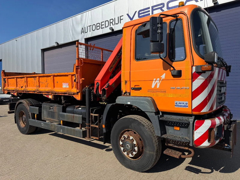 MAN ME18.250 **4x4-TIPPER+PALFINGER PK8500-BELGIAN TRUCK** - Kravas automašīna pašizgāzējs, Kravas auto ar manipulatoru: foto 1 MAN ME18.250 **4x4-TIPPER+PALFINGER PK8500-BELGIAN TRUCK** - Kravas automašīna pašizgāzējs, Kravas auto ar manipulatoru: foto 1