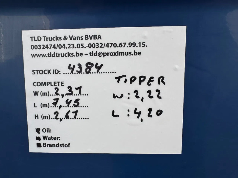 Kravas automašīna pašizgāzējs MAN TGL 8.180 **TIPPER-BELGIAN TRUCK**: foto 17