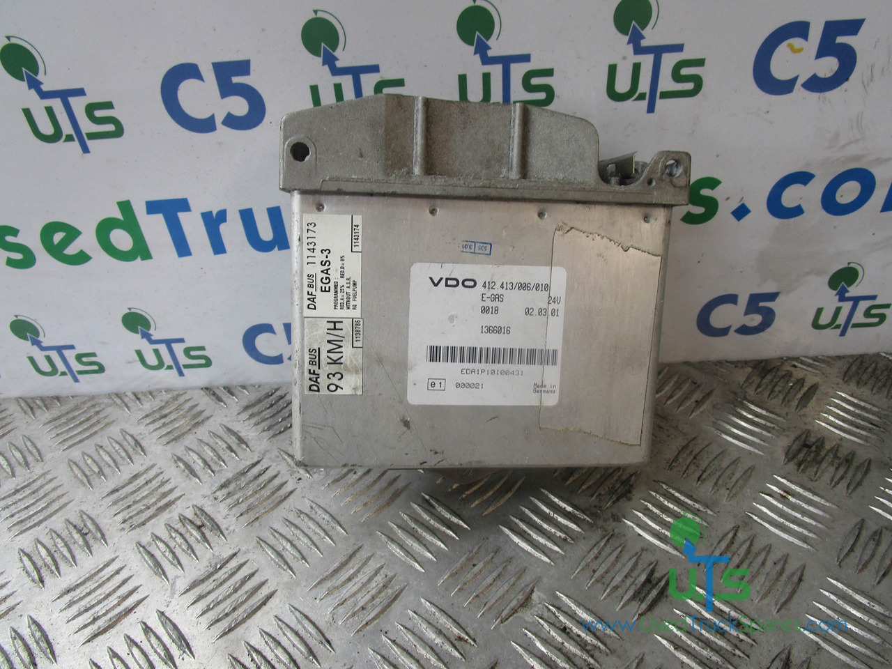 DAF EGAS THROTTLE CONTROL VDO ECU P/NO 412.413/006/010 - Elektroniskais vadības bloks (ECU) - Kravas automašīna: foto 1 DAF EGAS THROTTLE CONTROL VDO ECU P/NO 412.413/006/010 - Elektroniskais vadības bloks (ECU) - Kravas automašīna: foto 1