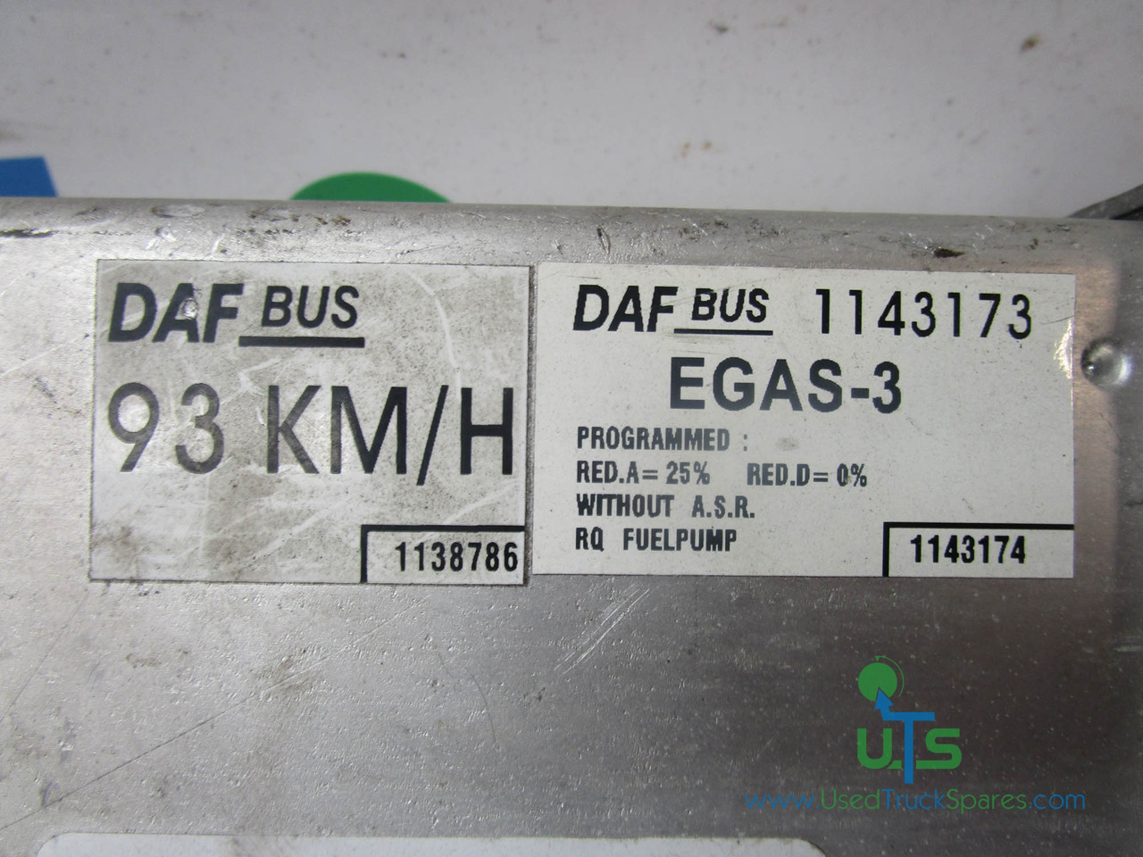 DAF EGAS THROTTLE CONTROL VDO ECU P/NO 412.413/006/010 - Elektroniskais vadības bloks (ECU) - Kravas automašīna: foto 2 DAF EGAS THROTTLE CONTROL VDO ECU P/NO 412.413/006/010 - Elektroniskais vadības bloks (ECU) - Kravas automašīna: foto 2