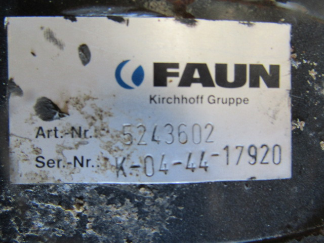 FAUN ROTOPRESS 522 DRIVE MOTOR P/NO 5243602 - Hidrauliskais motors - Komunālā/ Specializētā tehnika: foto 2 FAUN ROTOPRESS 522 DRIVE MOTOR P/NO 5243602 - Hidrauliskais motors - Komunālā/ Specializētā tehnika: foto 2