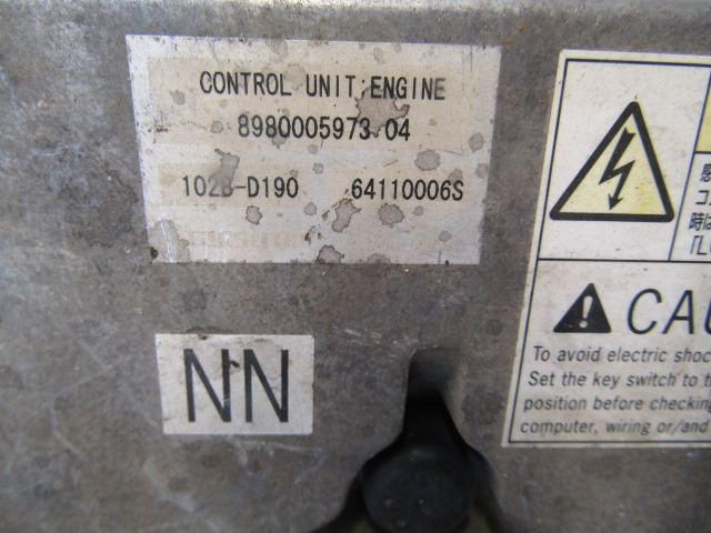 ISUZU NQR ENGINE CONTROL UNIT P/NO 8980005973 04 - Elektroniskais vadības bloks (ECU) - Kravas automašīna: foto 2 ISUZU NQR ENGINE CONTROL UNIT P/NO 8980005973 04 - Elektroniskais vadības bloks (ECU) - Kravas automašīna: foto 2