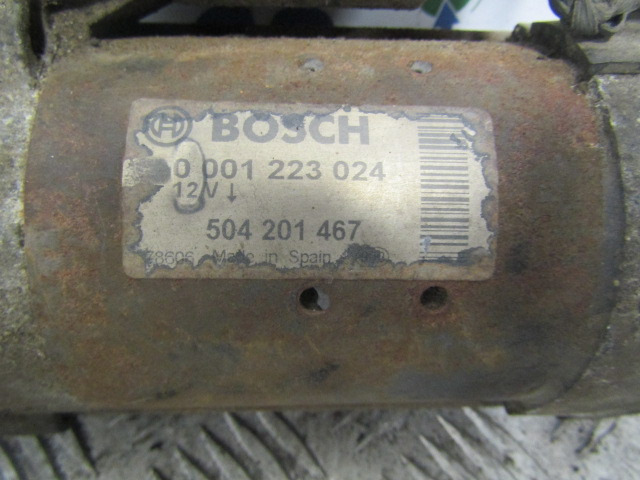 IVECO DAILY 3.0 (FICE 3481C) STARTER MOTOR BOSCH P/NO 0-001223024 - Elektrosistēma - Kravas automašīna: foto 2 IVECO DAILY 3.0 (FICE 3481C) STARTER MOTOR BOSCH P/NO 0-001223024 - Elektrosistēma - Kravas automašīna: foto 2