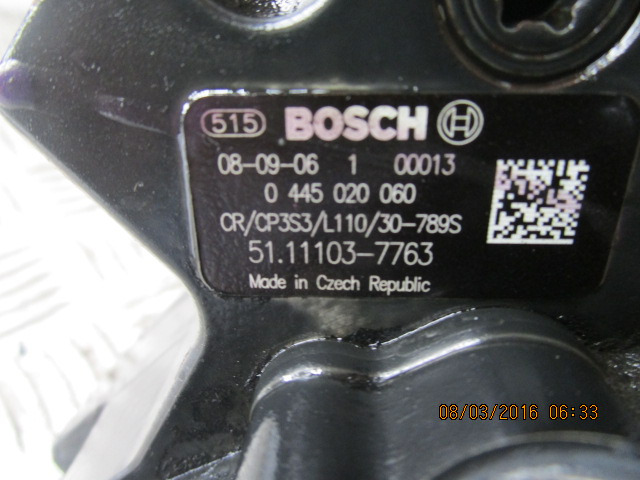 MAN TGM DO836 HIGH PRESSURE FUEL PUMP 0445020060 - Degvielas sistēma - Kravas automašīna: foto 2 MAN TGM DO836 HIGH PRESSURE FUEL PUMP 0445020060 - Degvielas sistēma - Kravas automašīna: foto 2
