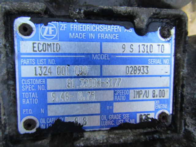 MAN TGM ZF ECOMID 9S1310 TO GEARBOX - Pārnesumkārba - Kravas automašīna: foto 3 MAN TGM ZF ECOMID 9S1310 TO GEARBOX - Pārnesumkārba - Kravas automašīna: foto 3