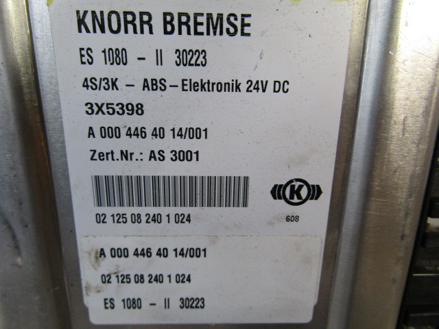 MERCEDES ATEGO 1823 ABS ECU P/NO A0004464014/001 - Elektroniskais vadības bloks (ECU) - Kravas automašīna: foto 2 MERCEDES ATEGO 1823 ABS ECU P/NO A0004464014/001 - Elektroniskais vadības bloks (ECU) - Kravas automašīna: foto 2