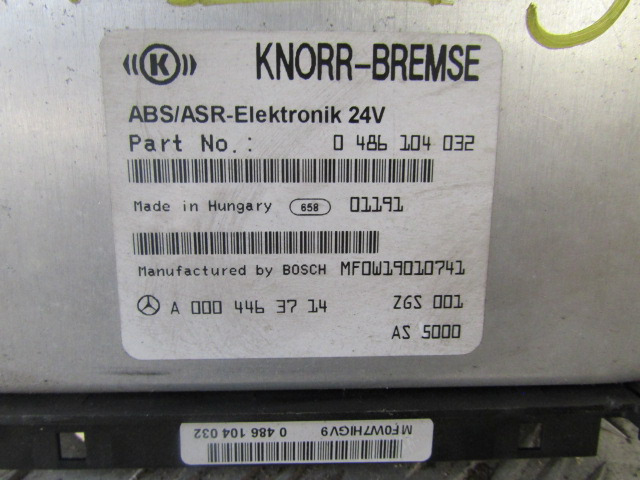 MERCEDES ATEGO ABS / ESR ECU P/NO A000 446 3714 - Elektroniskais vadības bloks (ECU) - Kravas automašīna: foto 2 MERCEDES ATEGO ABS / ESR ECU P/NO A000 446 3714 - Elektroniskais vadības bloks (ECU) - Kravas automašīna: foto 2