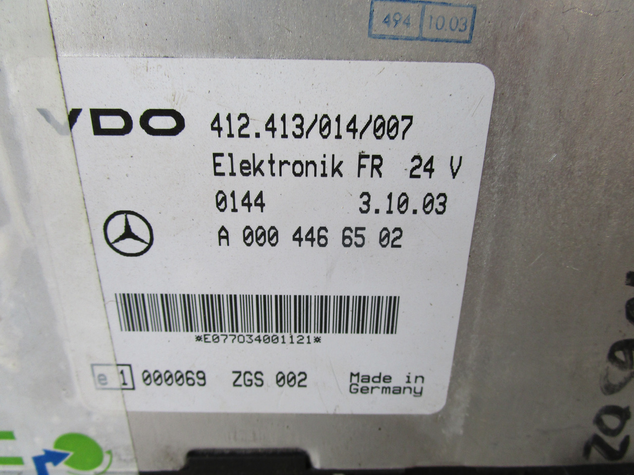MERCEDES ATEGO FR ECU P/NO A0004466502 - Elektroniskais vadības bloks (ECU) - Kravas automašīna: foto 2 MERCEDES ATEGO FR ECU P/NO A0004466502 - Elektroniskais vadības bloks (ECU) - Kravas automašīna: foto 2