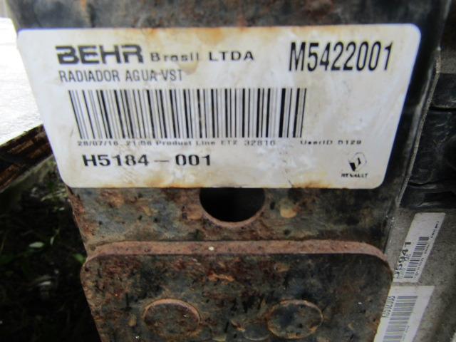RENAULT MIDLUM DXI 180 RADIATOR P/NO M5422001 - Radiators - Kravas automašīna: foto 2 RENAULT MIDLUM DXI 180 RADIATOR P/NO M5422001 - Radiators - Kravas automašīna: foto 2