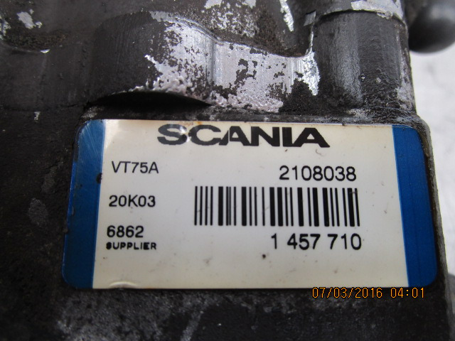 SCANIA 124 420 DC1203 POWER STEERING PUMP 2108038 - Dzinējs un rezerves daļas - Kravas automašīna: foto 2 SCANIA 124 420 DC1203 POWER STEERING PUMP 2108038 - Dzinējs un rezerves daļas - Kravas automašīna: foto 2