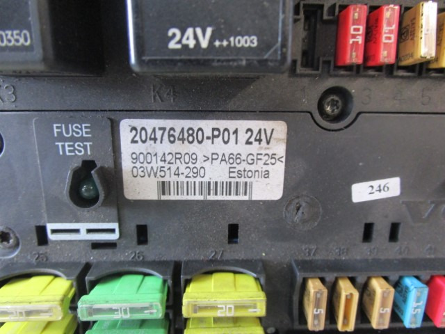 VOLVO FM12 FUSEBOARD 20476480-P01 - Elektrosistēma - Kravas automašīna: foto 2 VOLVO FM12 FUSEBOARD 20476480-P01 - Elektrosistēma - Kravas automašīna: foto 2