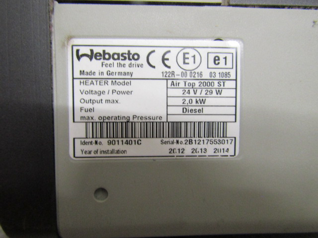 WEBASTO ST2000 AIR DROP NIGHT HEATER ALSO 2000S & LARGE CHOICE AVAILABLE - Kabīne un interjers - Kravas automašīna: foto 3 WEBASTO ST2000 AIR DROP NIGHT HEATER ALSO 2000S & LARGE CHOICE AVAILABLE - Kabīne un interjers - Kravas automašīna: foto 3