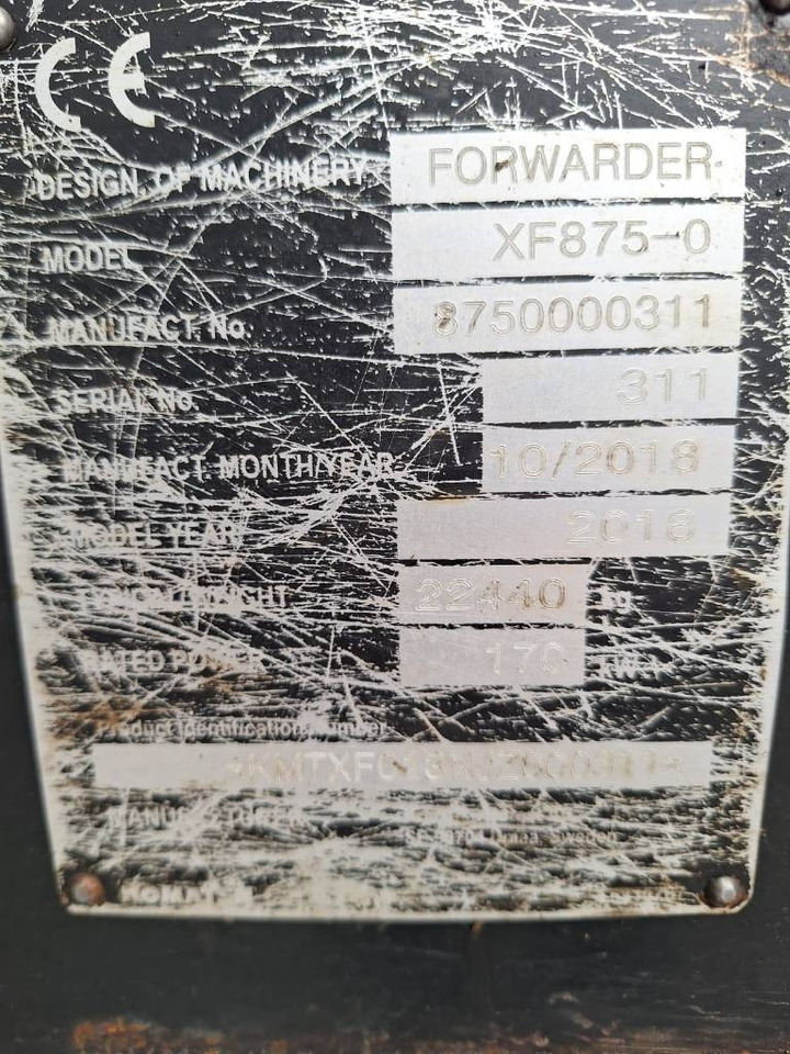 Forvarders Komatsu 875: foto 7