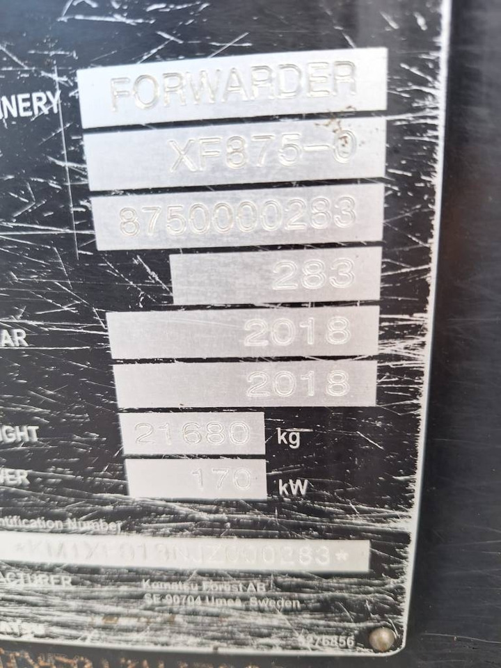 Forvarders Komatsu 875: foto 12 Forvarders Komatsu 875: foto 12