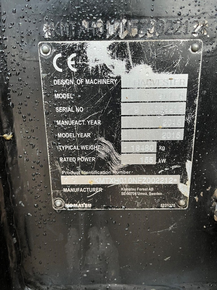 Komatsu 911 - Harvesters: foto 5 Komatsu 911 - Harvesters: foto 5