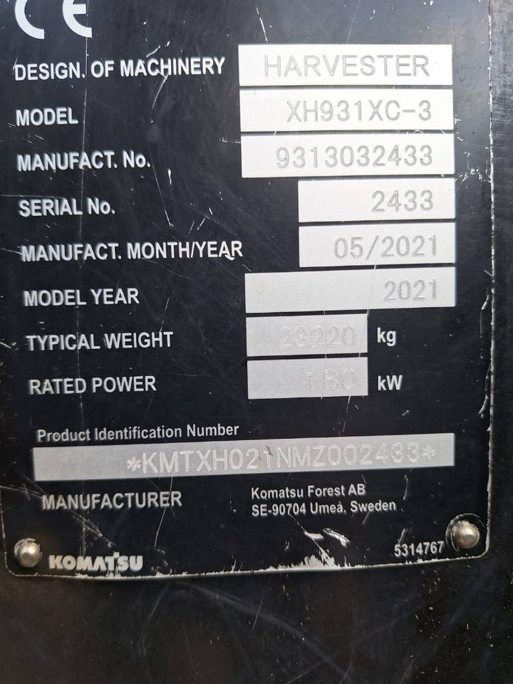 Harvesters Komatsu 931 XC: foto 8