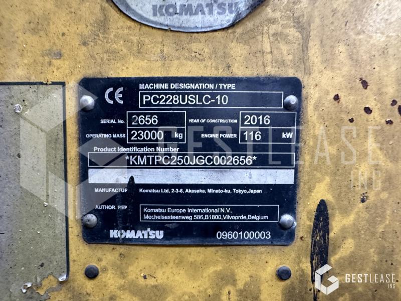 Kāpurķēžu ekskavators Komatsu PC228USLC-10: foto 7