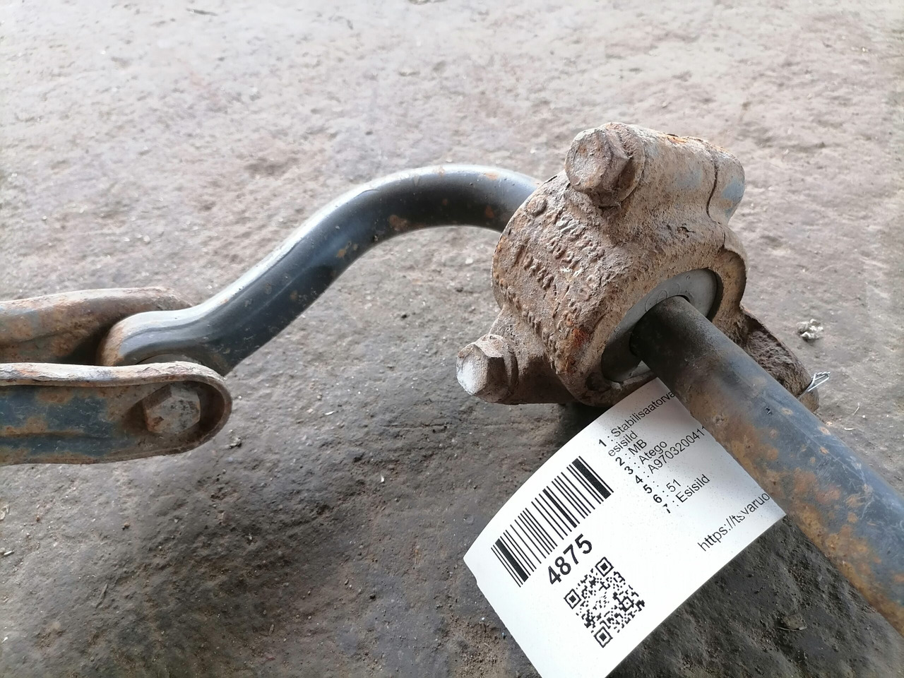 MB Anti-roll bar A9703200411 - Stabilizators - Kravas automašīna: foto 5 MB Anti-roll bar A9703200411 - Stabilizators - Kravas automašīna: foto 5