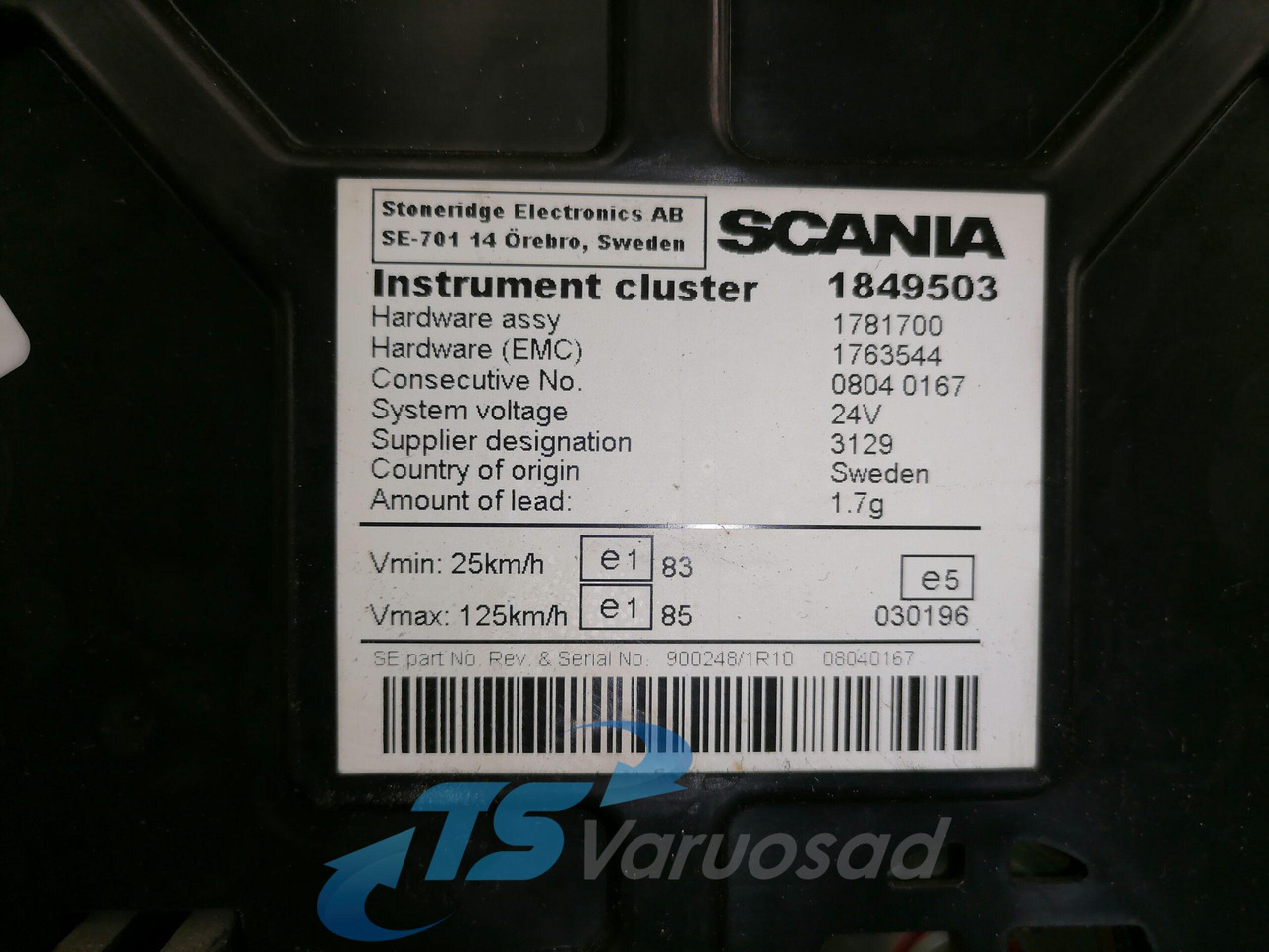 Scania Dashboard 1849503 - Mērinstrumentu panelis - Kravas automašīna: foto 4 Scania Dashboard 1849503 - Mērinstrumentu panelis - Kravas automašīna: foto 4