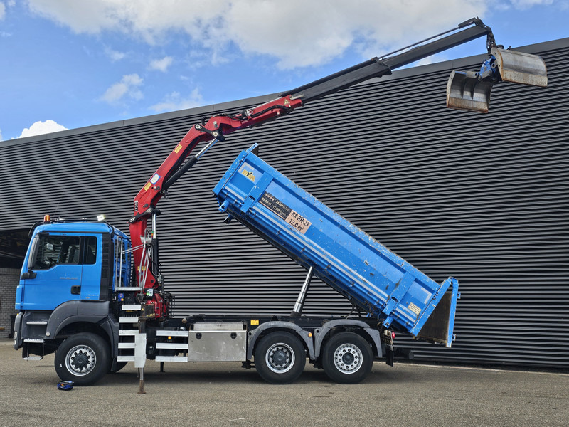 MAN TGS 28.400 6X4-4 BL / CRANE + 2 SIDE TIPPER - Kravas automašīna pašizgāzējs, Kravas auto ar manipulatoru: foto 2 MAN TGS 28.400 6X4-4 BL / CRANE + 2 SIDE TIPPER - Kravas automašīna pašizgāzējs, Kravas auto ar manipulatoru: foto 2