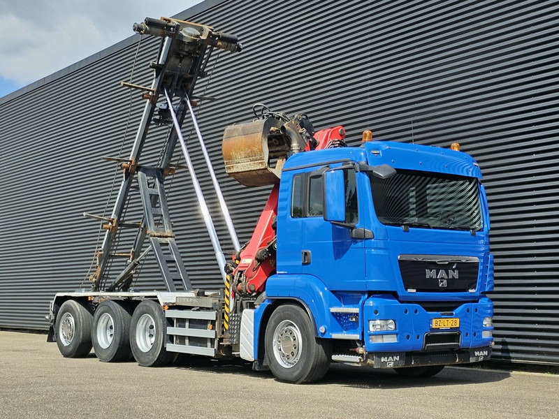 Kravas automašīna - kabeļu sistēma, Kravas auto ar manipulatoru MAN TGS 35.400 / 8x4-4 / CONTAINER SYSTEM / PALFINGER Z CRANE: foto 8 Kravas automašīna - kabeļu sistēma, Kravas auto ar manipulatoru MAN TGS 35.400 / 8x4-4 / CONTAINER SYSTEM / PALFINGER Z CRANE: foto 8